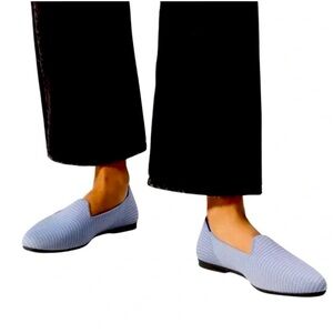 Rothy’s Almond Loafer in Blue Robin Twill Size 9/9.5